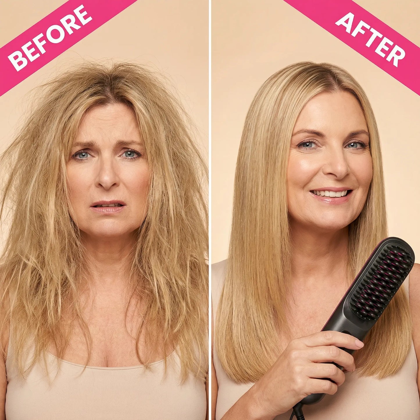 Portable Straightening Brush Noreva