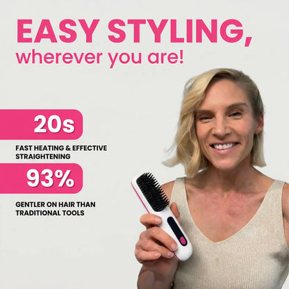 Portable Straightening Brush Noreva