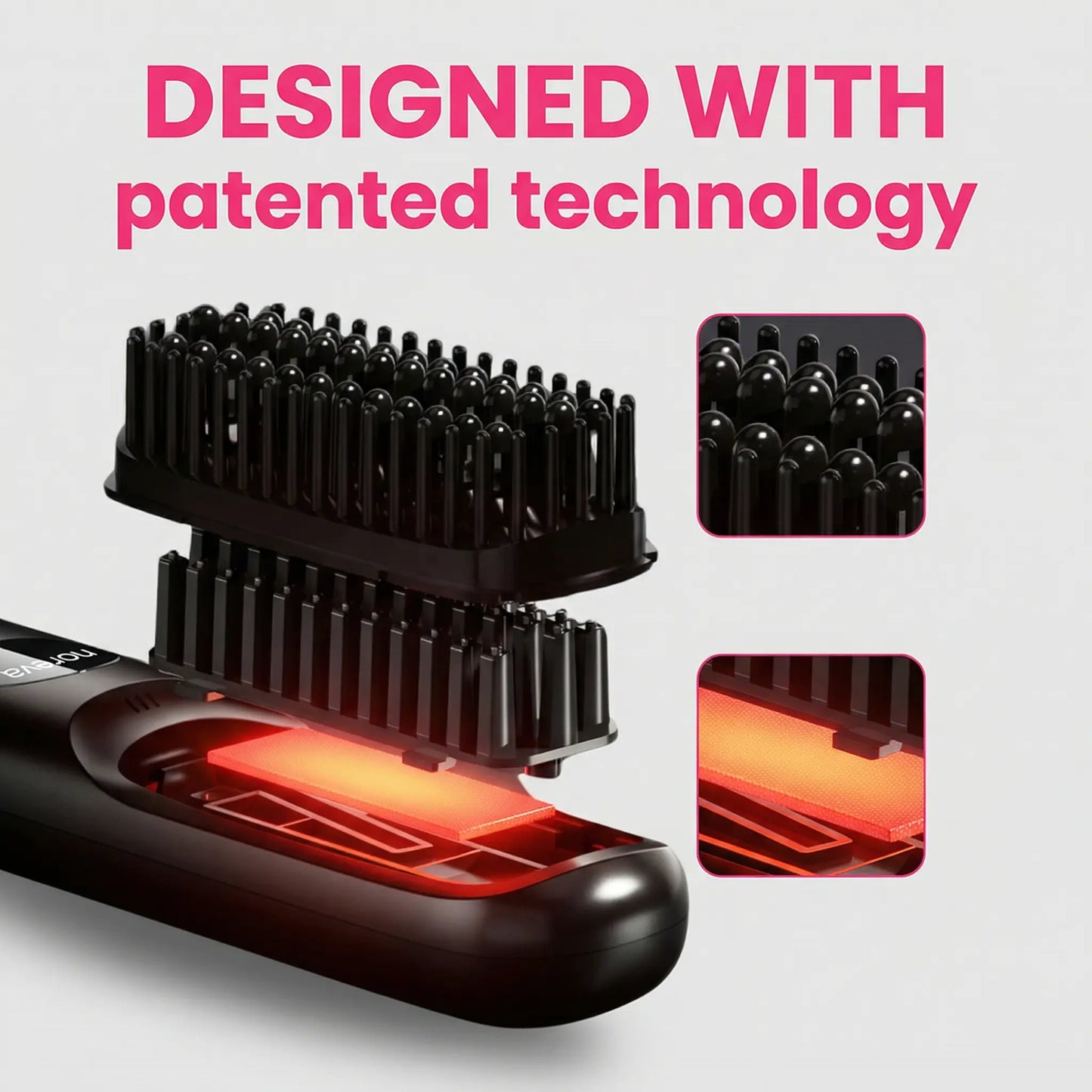 Portable Straightening Brush Noreva