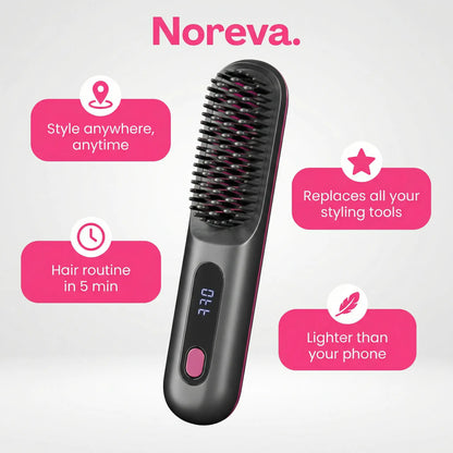 Portable Straightening Brush Noreva
