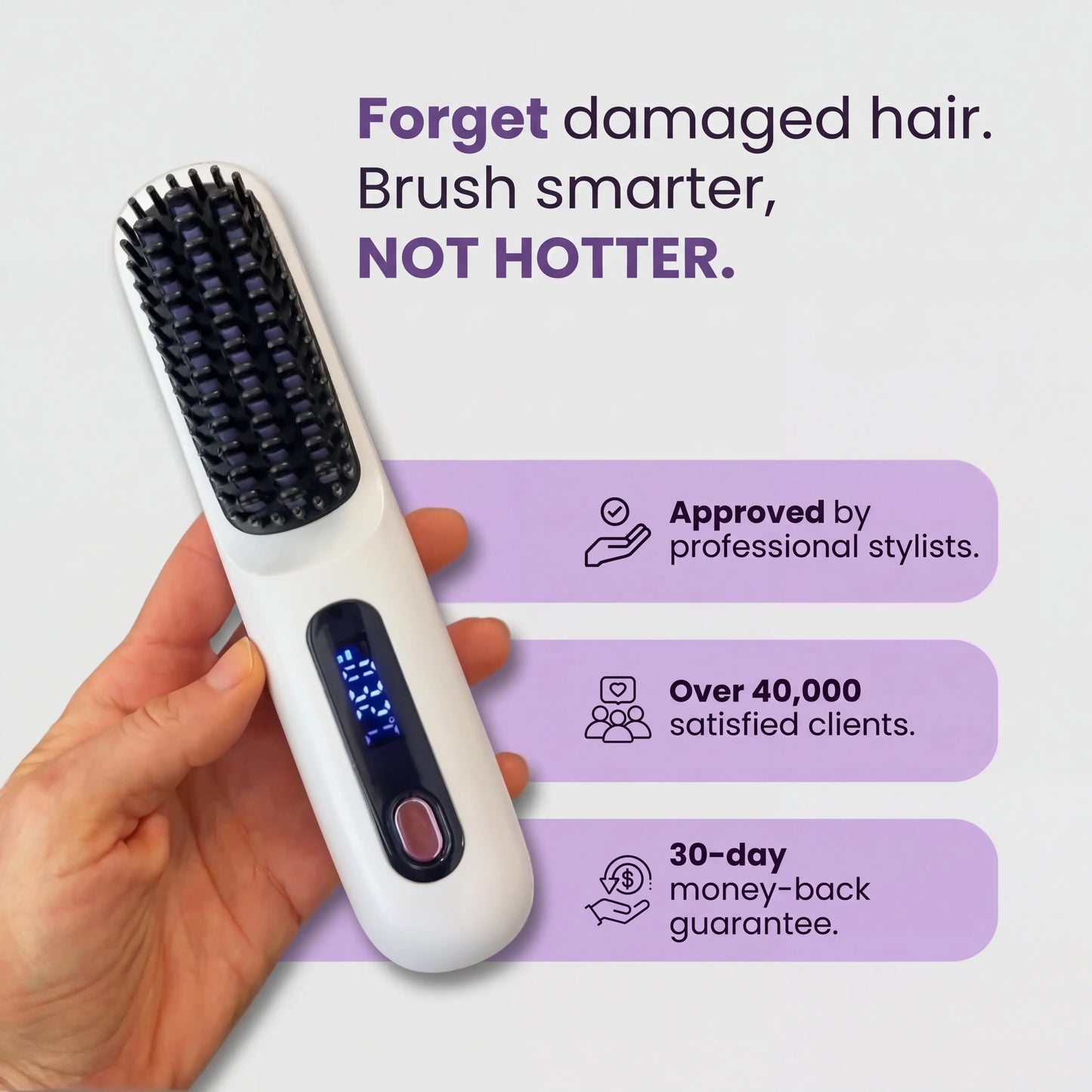 Portable Straightening Brush Noreva